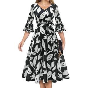 DRESSTELLS Cocktail Dress for Women, 2025 Party Vintage Fit Flare Dresses, Swing